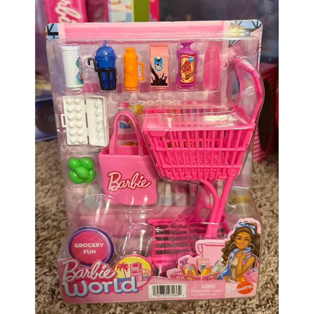 Mattel-Barbie World Grocery Fun Playset (NWT)